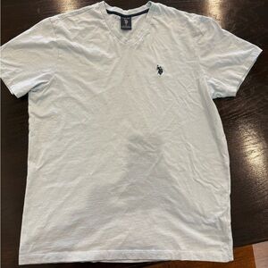 U.S. Polo Assn. Light Blue V-Neck Tee
